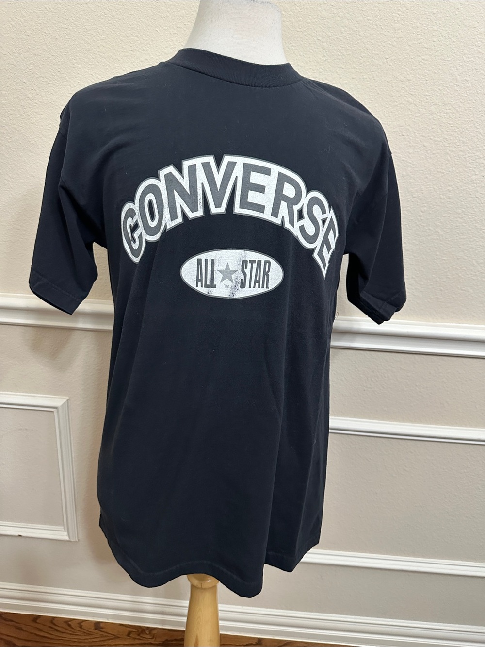 Converse Black Tee with White All Star Logo